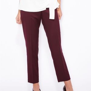 MANGO burgandy jeans. straight leg